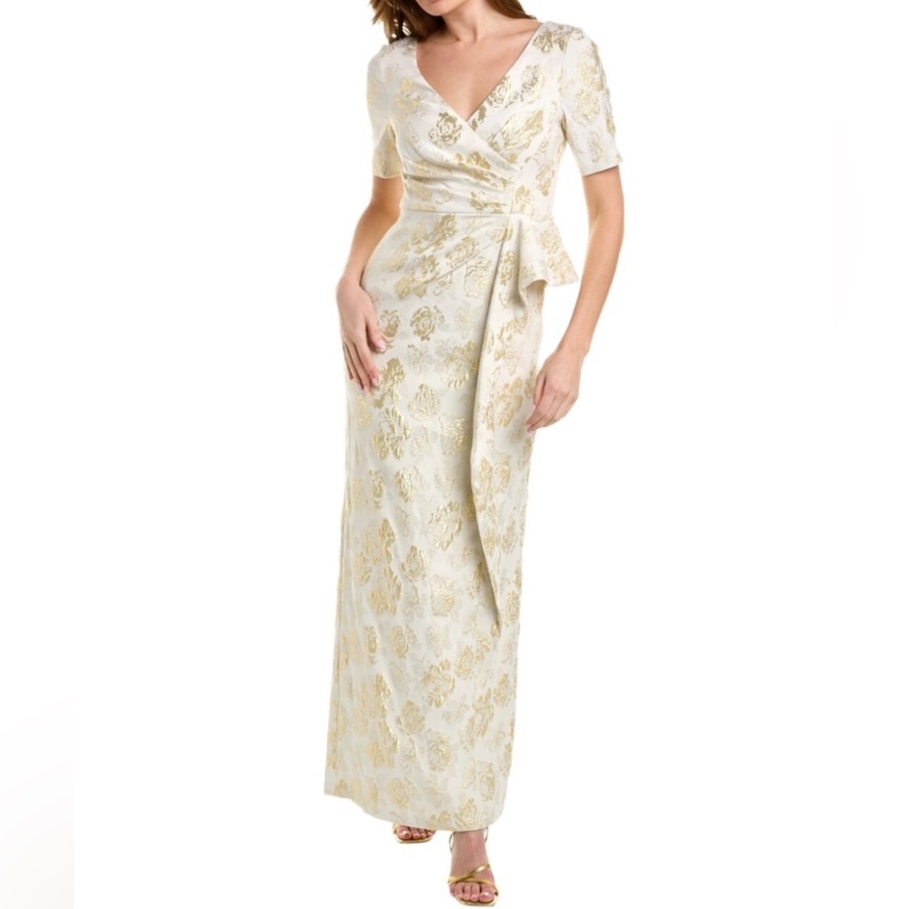 Aidan Mattox V-neck formal length gown